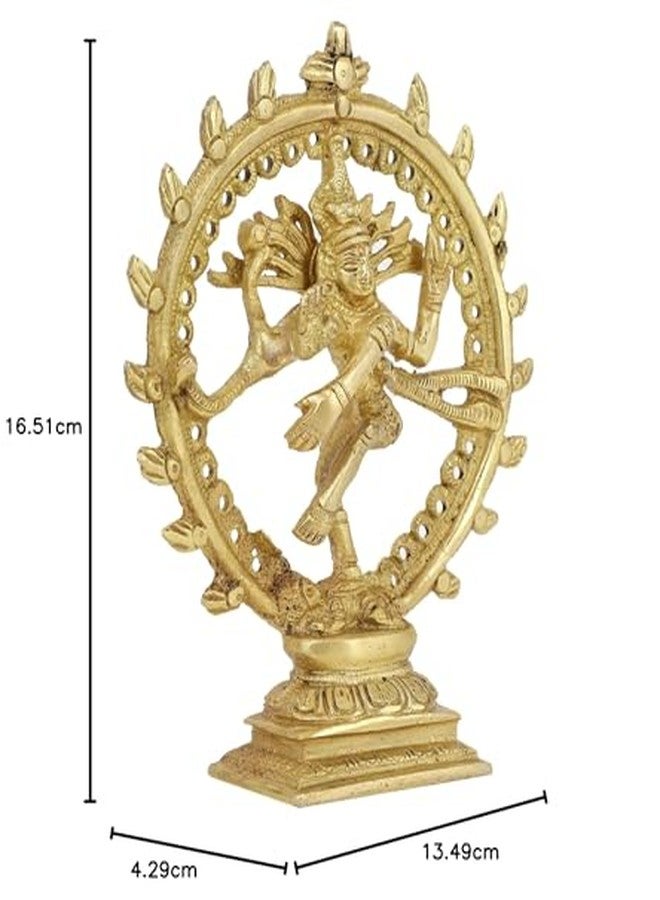 ات او اس 365 تمثال شيفا ناتراج من النحاس الأصفر من ITOS365، قياسي، ذهبي، قطعة واحدة - Image 5